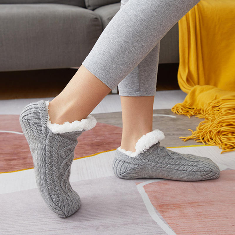 Thermal Sock Winter - ถุงเท้ากันลื่นแบบหนาสำหรับผู้ชายและผู้หญิง ใส่ในฤดูหนาว อุ่นสบาย นุ่ม ใส่ในบ้าน ใส่นอน