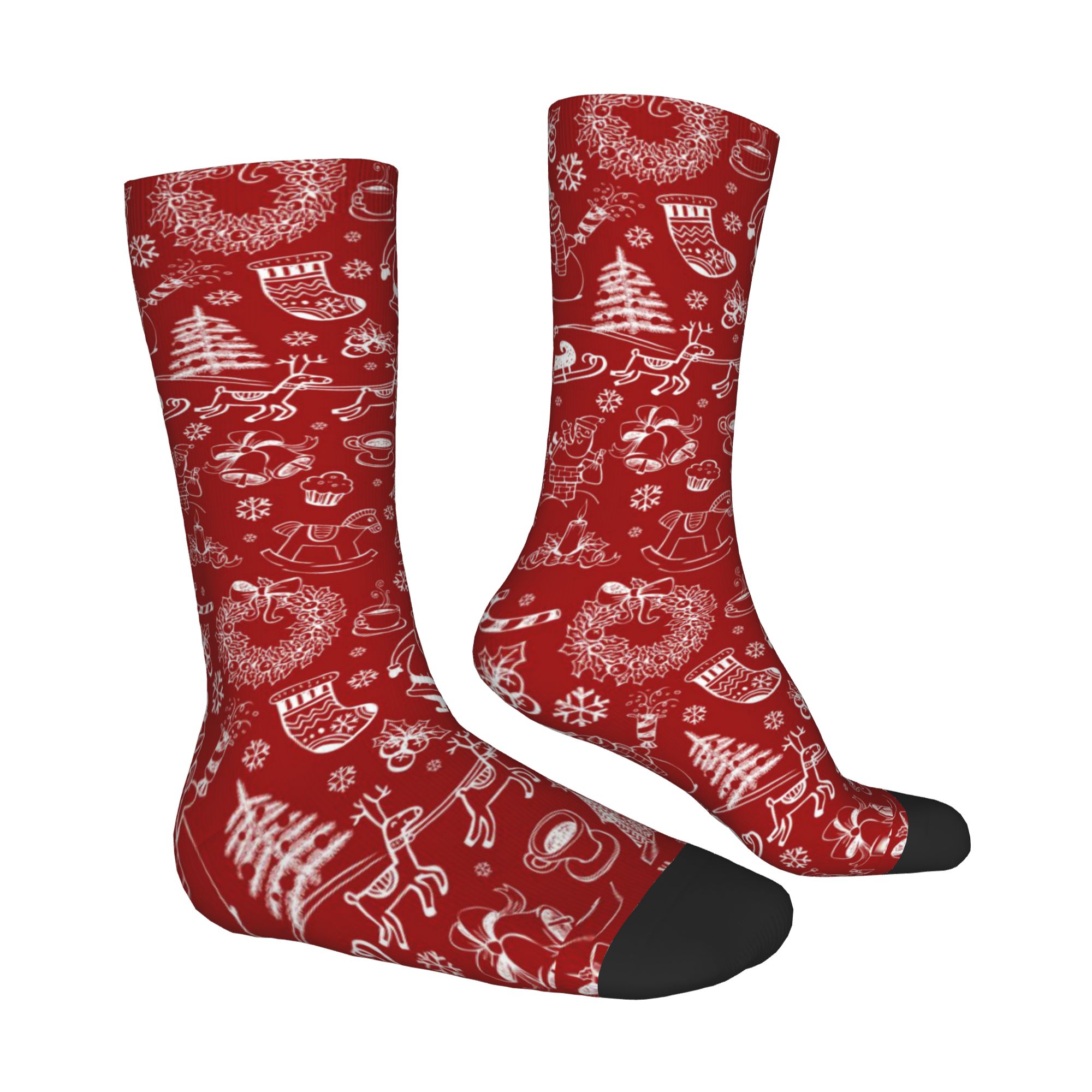 ถุงเท้าลายคริสต์มาสสุดน่ารักสำ - Dress Sock Men บทวิจารณ์และราคา