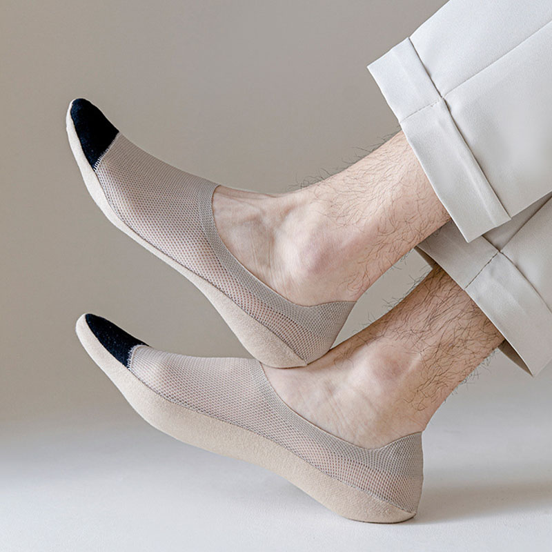 3 คู่ ถุงเท้าผู้ชายแบบซ่อนส้น  - No Show Sock Women บทวิจารณ์และราคา