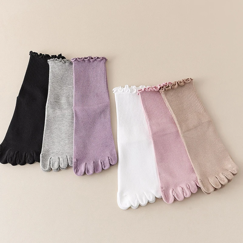 1/5 คู่ ถุงเท้าห้านิ้วสำหรับผู - Toe Sock Split บทวิจารณ์และราคา