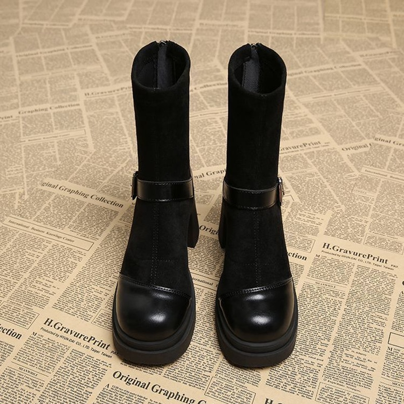 รองเท้าบูทหุ้มข้อผู้หญิง ส้นตึ - No Show Sock Women บทวิจารณ์และราคา