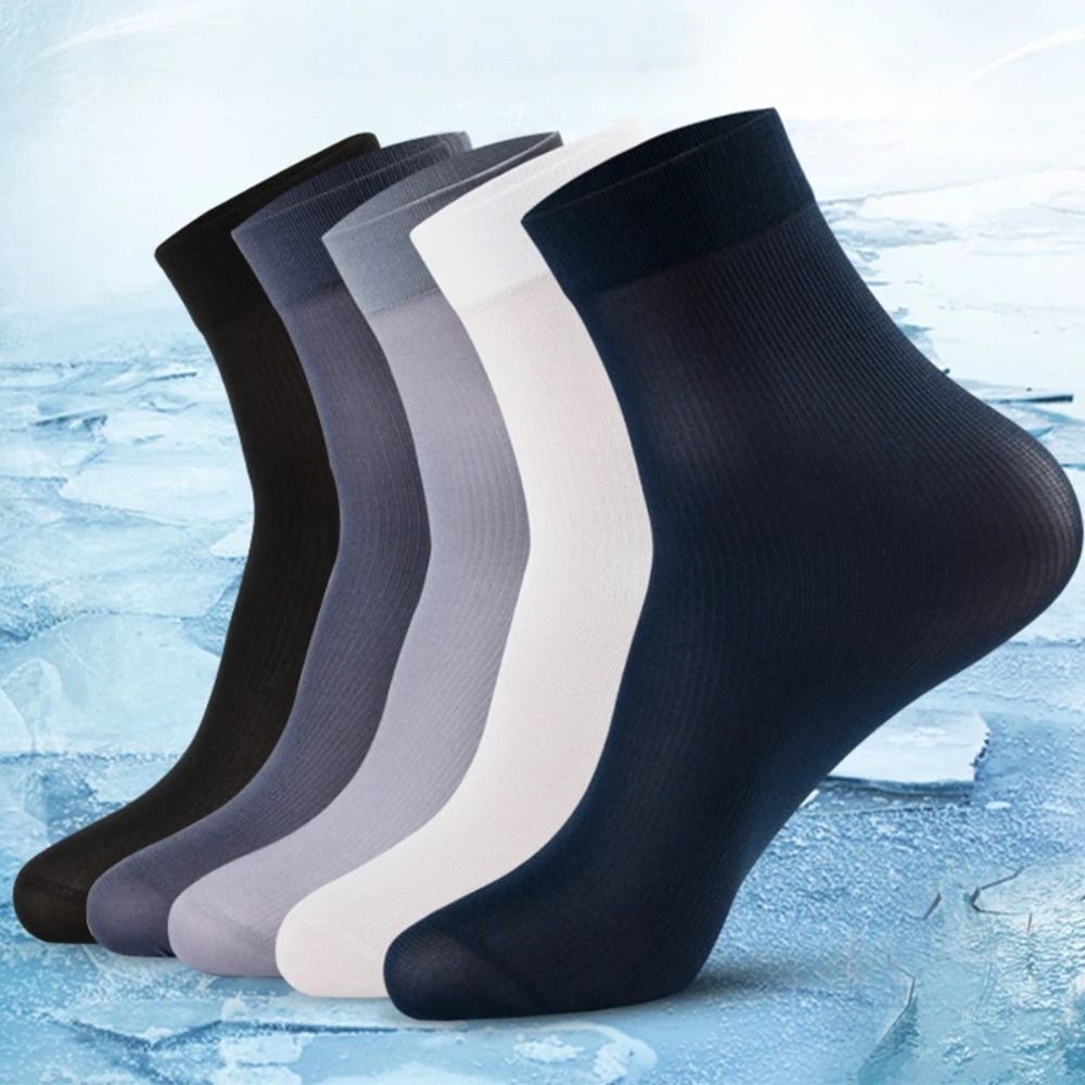 10 คู่ ถุงเท้าผู้ชายแฟชั่น ผ้า - Silk Sock Bamboo บทวิจารณ์และราคา